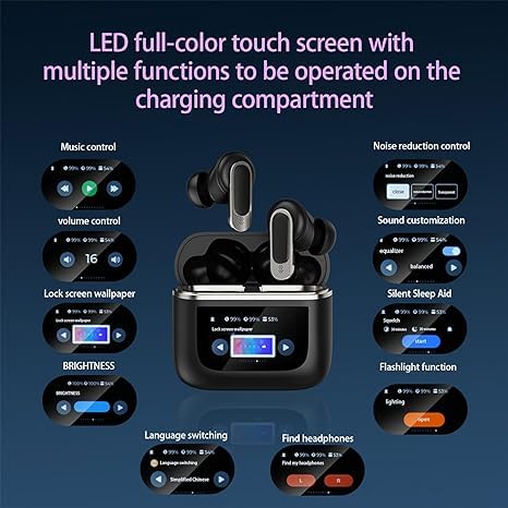 AirPro 2nd Gen Premium edition With Free CaseCover- Up to 30 Hours of Battery Life | Sweat and Water Resistant proof |
