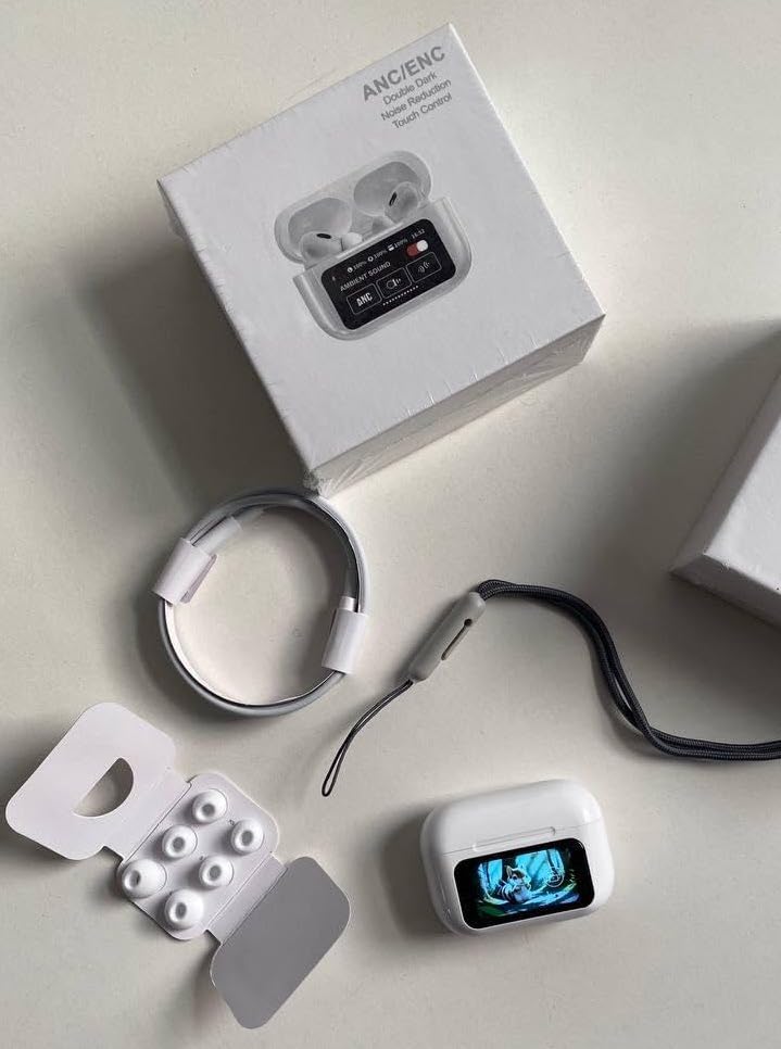 AirPro 2nd Gen Premium edition With Free CaseCover- Up to 30 Hours of Battery Life | Sweat and Water Resistant proof |